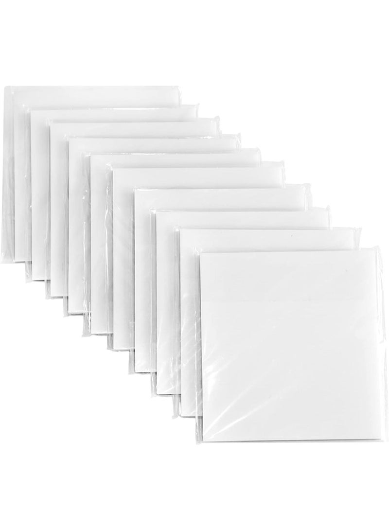 Transparent Sticky Notes Pad, 3x3 Waterproof Self-Adhesive Clear Memo Message Reminder, 10 Packs 500 Sheets (3 x 3 Inches) - Image 1